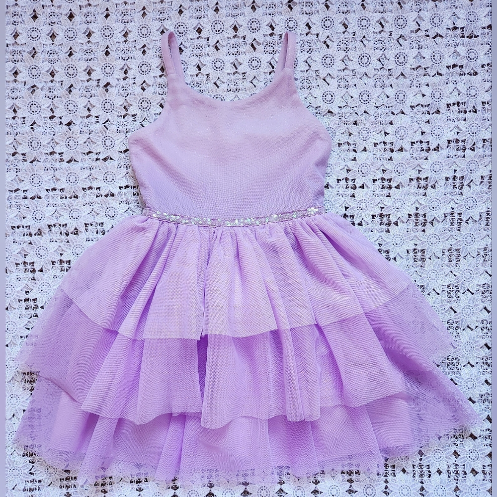 Cat & Jack purple ombre tulle dress